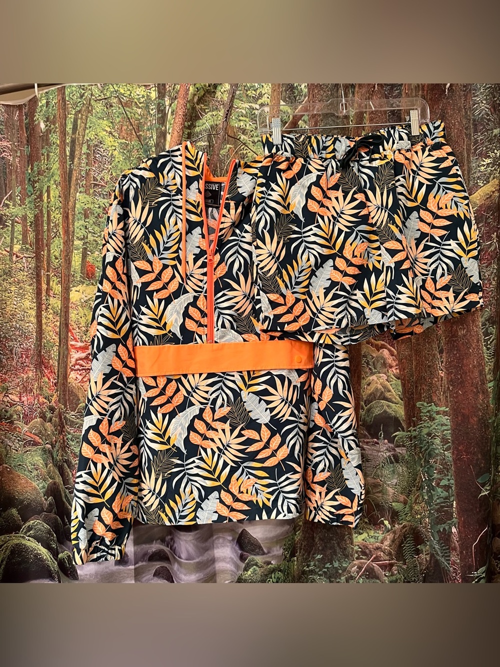 Super Massive Men’s Matching Tropical Set floral leaves vacation medium
